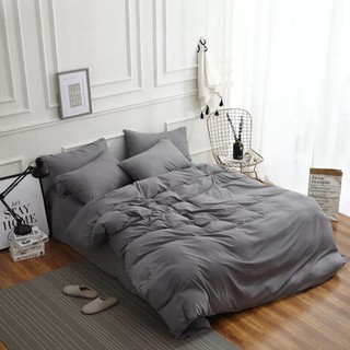 Bộ chăn ga Hàn Quốc Basic ghi chất mềm mịn, không phai, khồng xù lông, bo chun đủ kích thước.