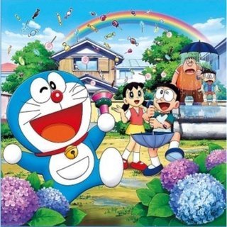 Tranh đính đá 5D - Tranh hoạt hình doremon dễ thương