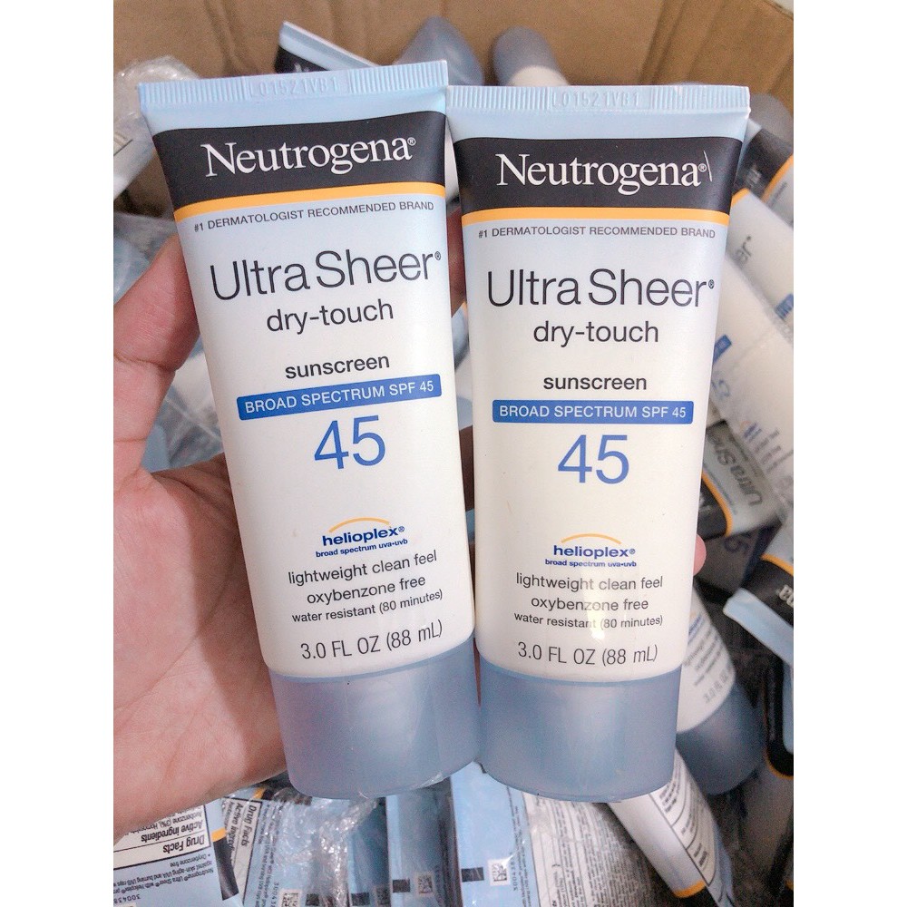 Kem chống nắng Neutrogena Ultra Sheer Dry Touch SPF 45 (88ml) của Mỹ