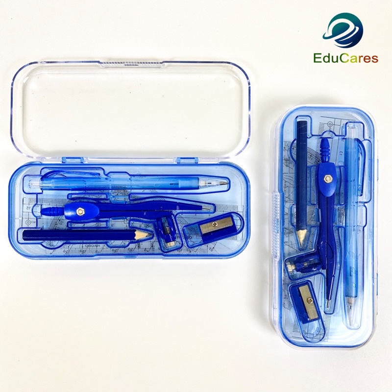 Bộ Compa Eke 8 món dụng cụ học tập HB-3009 đầy đủ cho học sinh tiện lợi