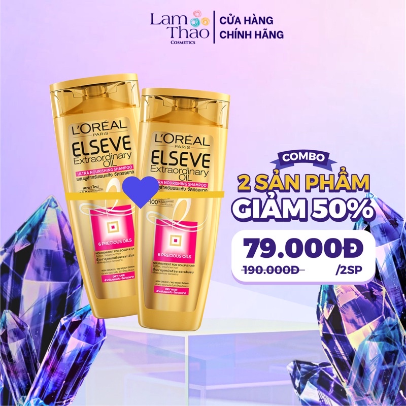 Dầu Gội Chiết Xuất Tinh Dầu Hoa Tự Nhiên Loreal Paris Elseve Extraordinary Oil Ultra Nourishing Shampoo