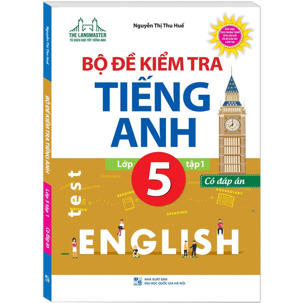 Sách - Bộ đề kiểm tra tiếng Anh lớp 5 tập 1 - Có đáp án