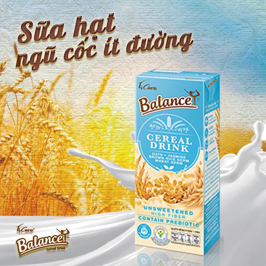 Sữa hạt ngũ cốc không đường 4Care Balance 180ml