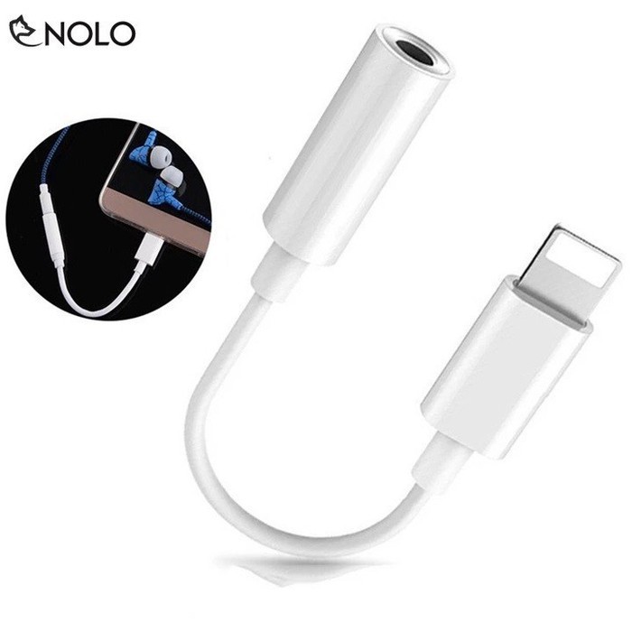 Cáp Chuyển Tín Hiệu Từ Chui Sạc Lightning Sang Jack Audio 3.5 Cho Iphone IOS