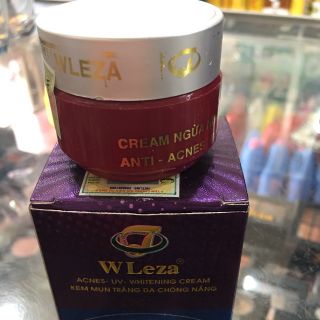 Kem ngừa mụn trắng da chống nắng Wleza 15g