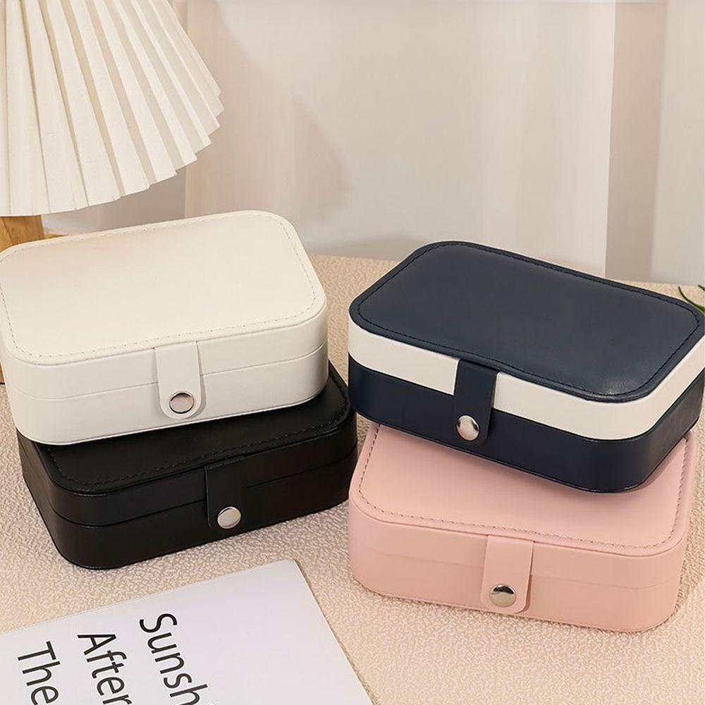 ANEMONE Hộp Trưng Bày Trang Sức Bằng Da PU Tiện Dụng Ốp