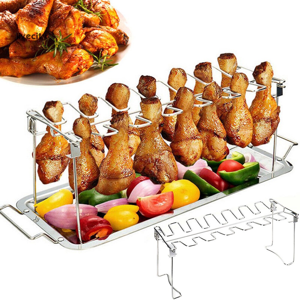 Khay bằng thép không gỉ để đùi gà nướng tiện lợi và bền