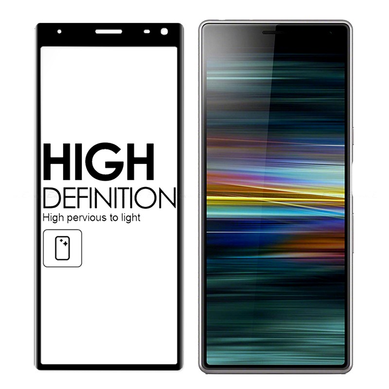 Phim bảo vệ cạnh cong 3D cho Sony Xperia 10 10 Plus L3 XZ4 XZ3 XZ2 XZ XZS X Compact XA3 XA2 Ultra XA1 XA Phone