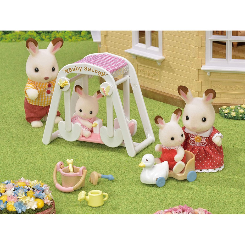 Sylvanian Families Bộ Xích Đu Của Bé Baby Swing Set