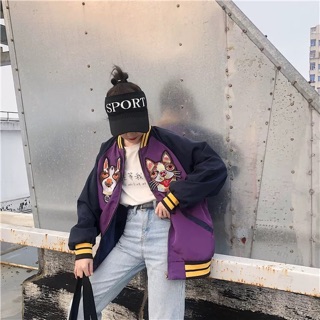 [ORDER] BOMBER THÊU MÈO ULZZANG