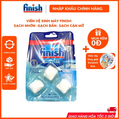 Viên vệ sinh máy rửa chén bát Finish làm sạch máy rửa bát