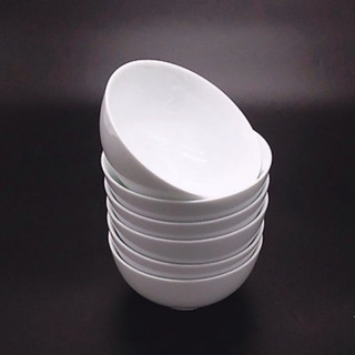 Bộ 10 Chén Ăn Cơm Sứ Trắng Trơn