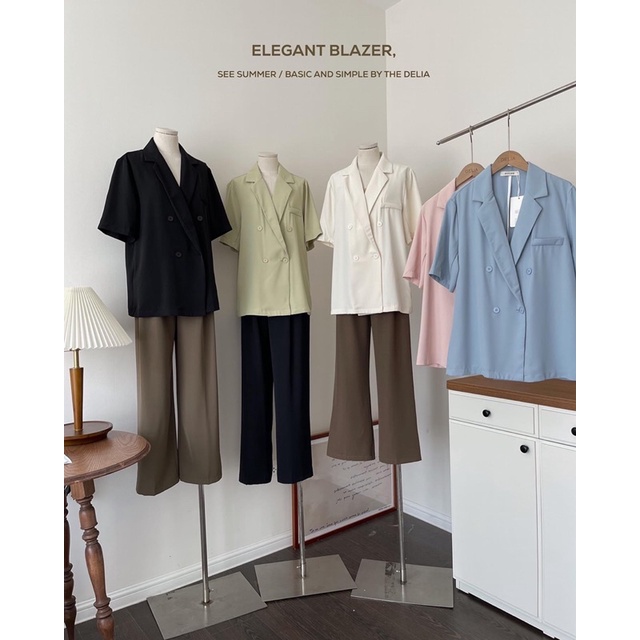 2211 ÁO BLAZER BỐN CÚC CỘC TAY KHÔNG TÚI | BigBuy360 - bigbuy360.vn