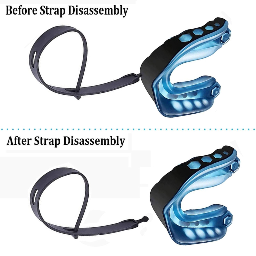 JONYE Đai Bảo Vệ Miệng Khi Chơi Thể Thao Bóng Bầu Dục Chuyên Nghiệp Màu Đen Và Xanh Dương