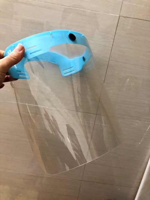 Tấm che y tế, khẩu trang nhựa, kính bảo hộ che kín mặt ( Direct splash face shield)