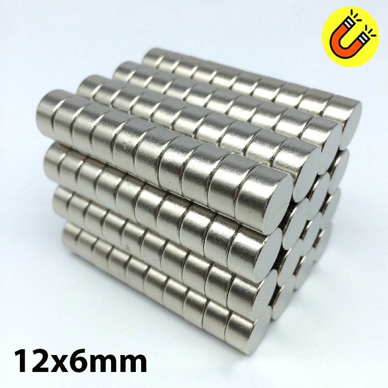 Nam châm tròn siêu mạnh 12x6mm Nam Châm Tủ Lạnh