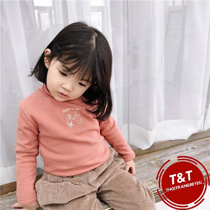 ÁO NỈ LEN CỔ LỌ 10 PHÂN SIÊU ẤM CHO BÉ YÊU