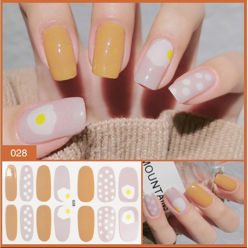 Nail sticker dán móng tay siêu kute, 3D chống nước thời trang chất lượng cao