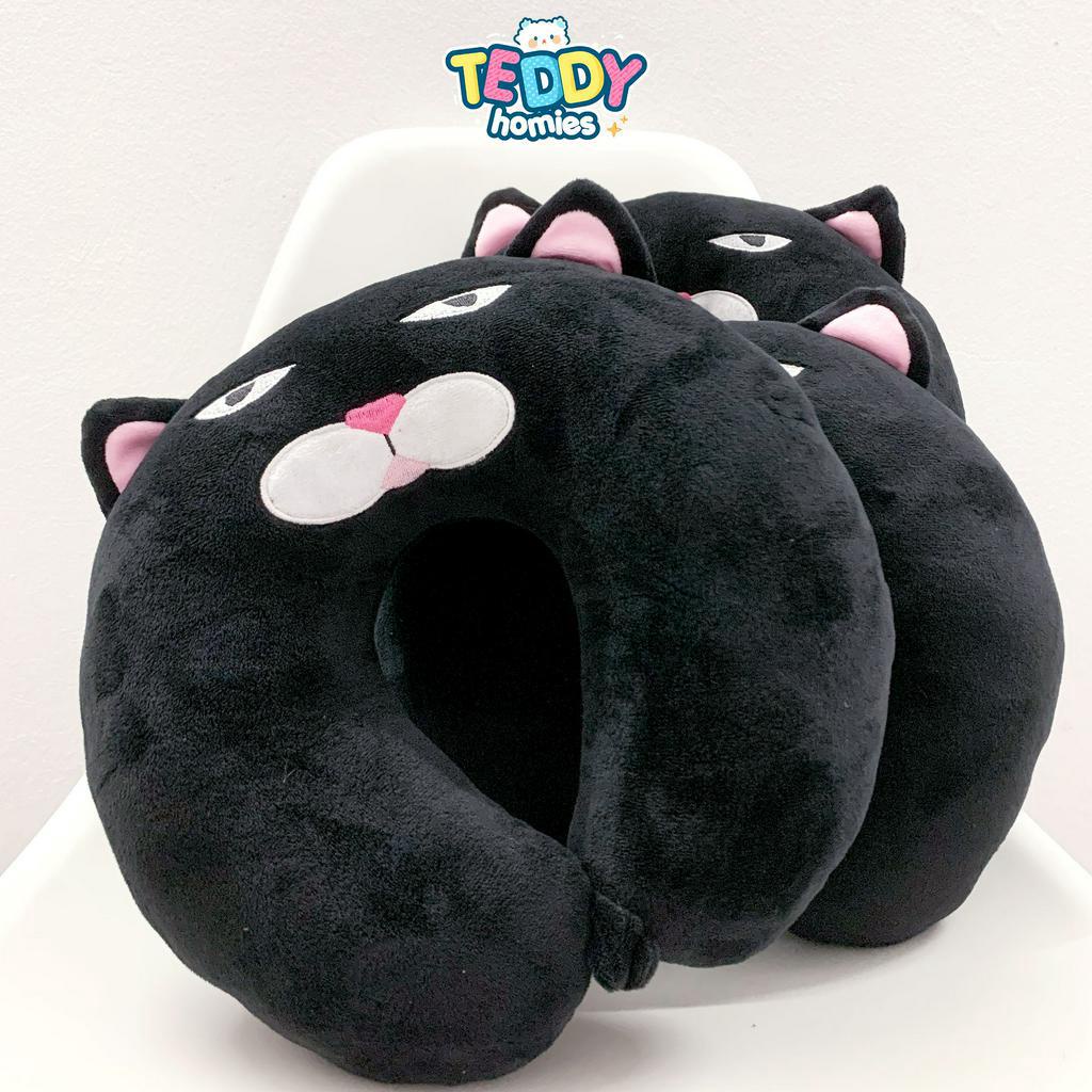 Gối Cổ Chữ U Cao Cấp Cúc Cài Teddy Homies TH118