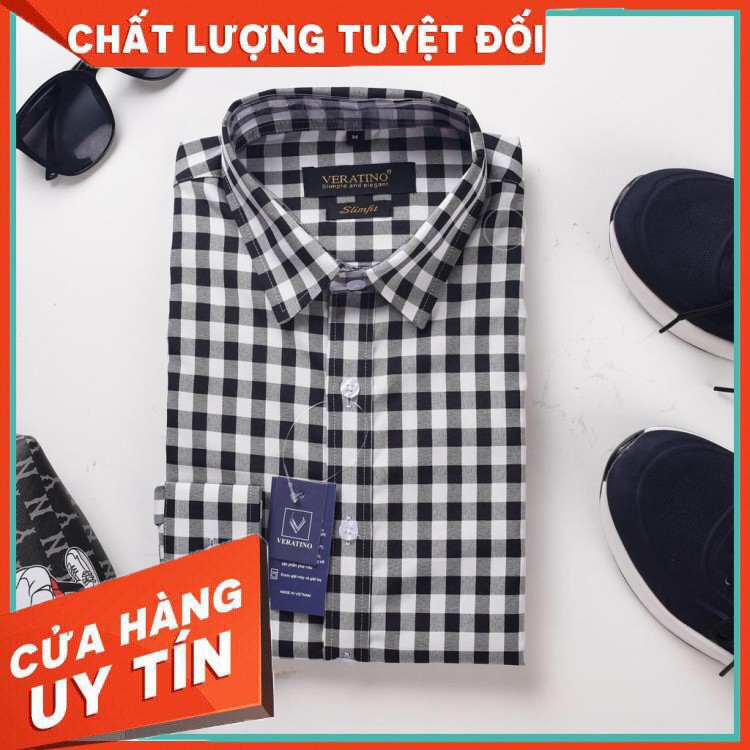 HÀNG CAO CẤP -  Áo sơ mi nam dài tay gấp hộp Kẻ Ca Rô Vuông cao cấp, chất vải cotton mịn phong cách công sở(SMKV)  - Hàn