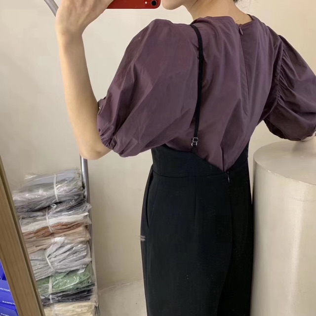 Áo tay bồng trơn