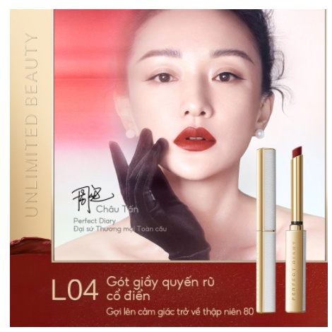 Perfect Diary Lipstick Velvet Winter Series 8 Màu 0.8g