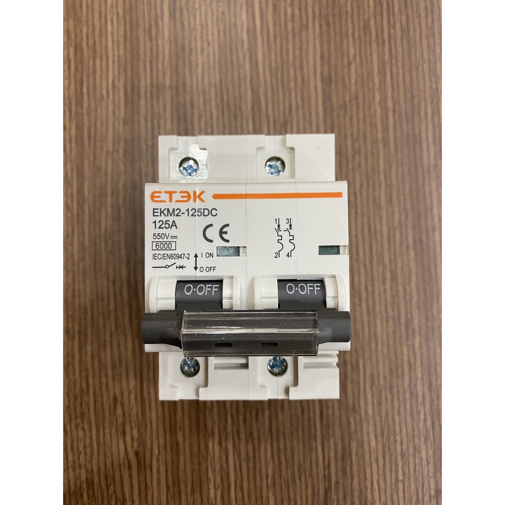 Cầu dao CB DC 125A 2P 550V ETEK