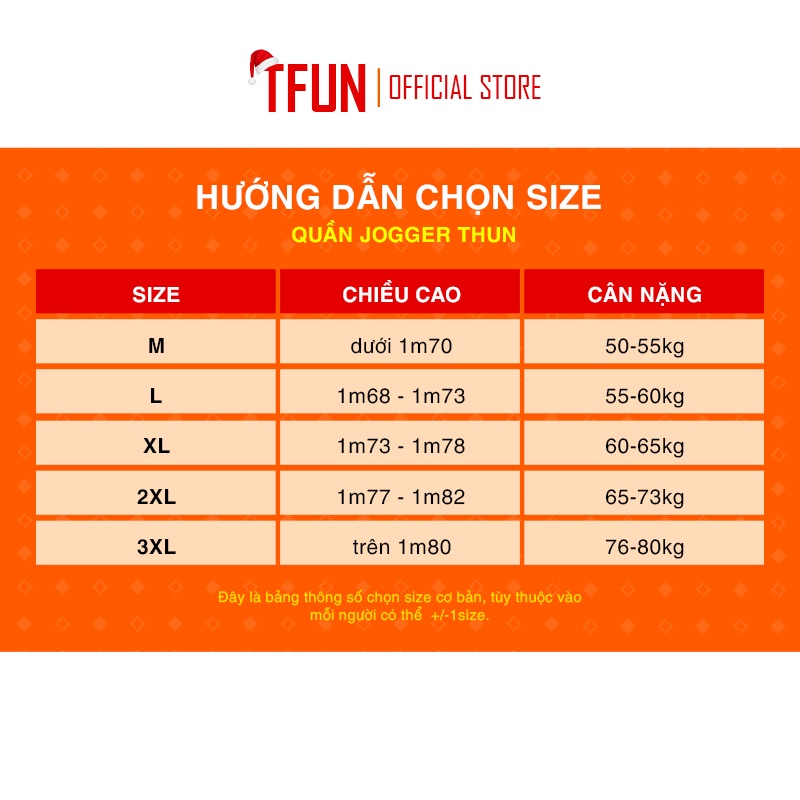 Quần thể thao nam dài TFUN dáng Quần jogger nam mã TT57-W bó ống phong cách cho mùa đông