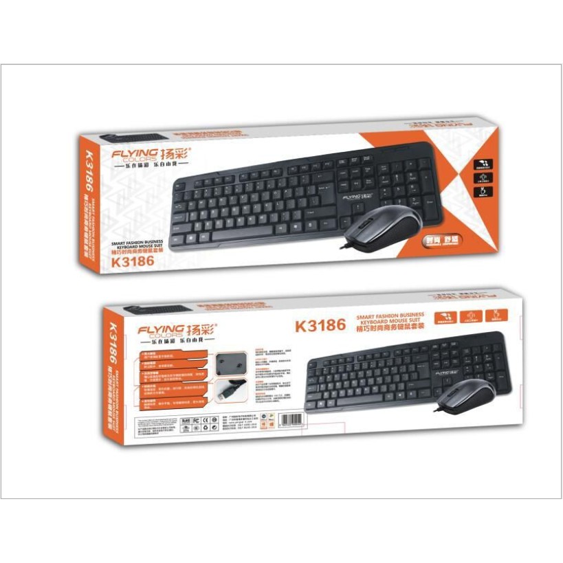 [Mã NOWSHIPT5VUI1 giảm 20k đơn 50k] Bộ bàn phím chuột k3186 chơi game cực ngon giá rẻ bảo hành 12 tháng | BigBuy360 - bigbuy360.vn