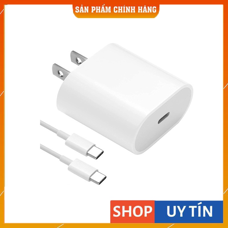 Bộ Sạc Nhanh iphone 20w, củ sạc iphone usb-c to lightning sử dụng cho máy iphone 8/8p/x/xs/11/11pro/12/12/13 pro max