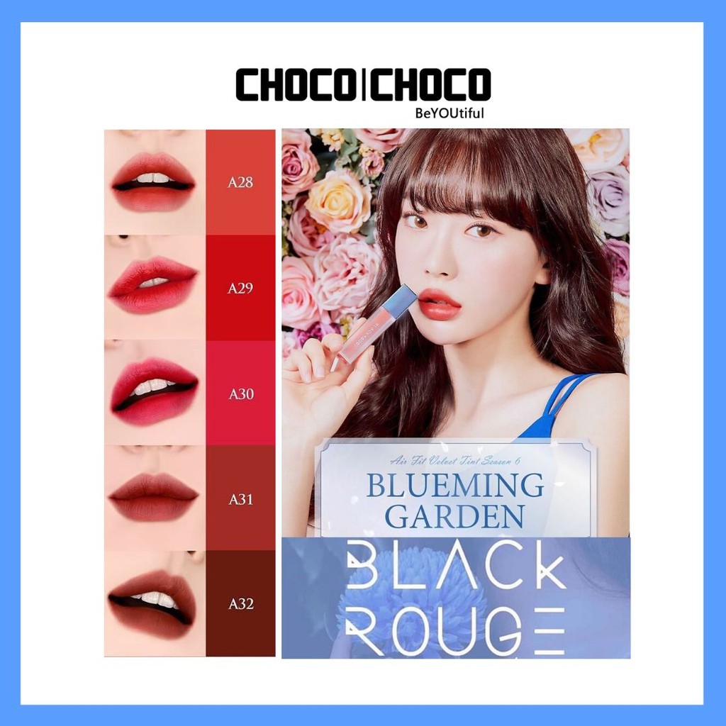 [XẢ HẾT NGHỈ TẾT- VER 6+5] Son Kem Lì Black Rouge Airfit Velvet Tint Version 6 Blueming Garden