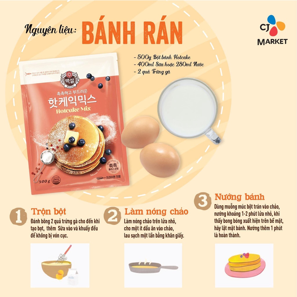 bột bánh hotcake 500gr