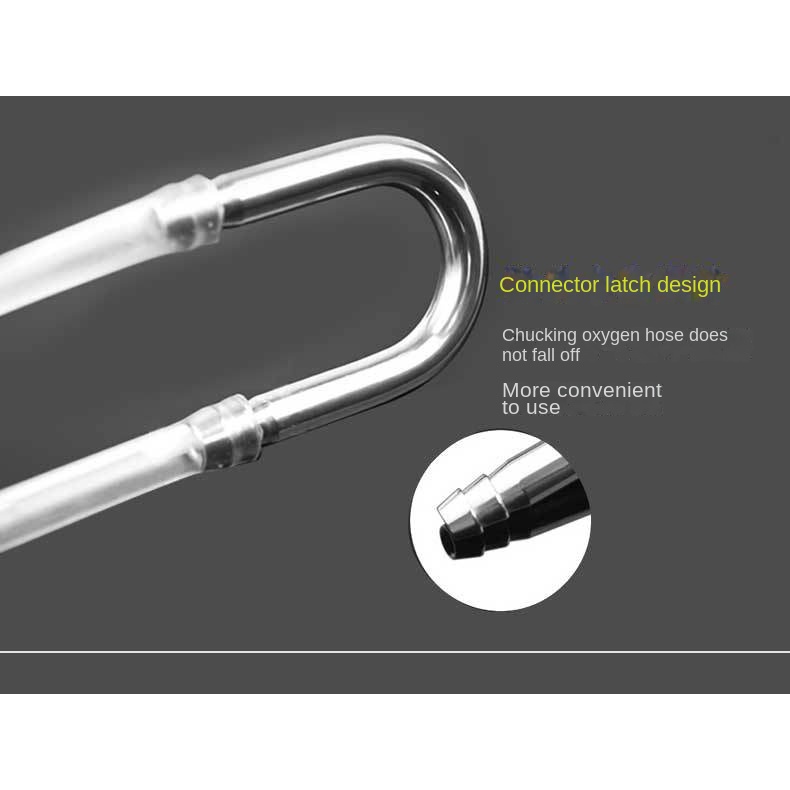 Ống Bơm Oxy CO2 Chữ U Bằng Thép Không Gỉ Cho Bể Cá