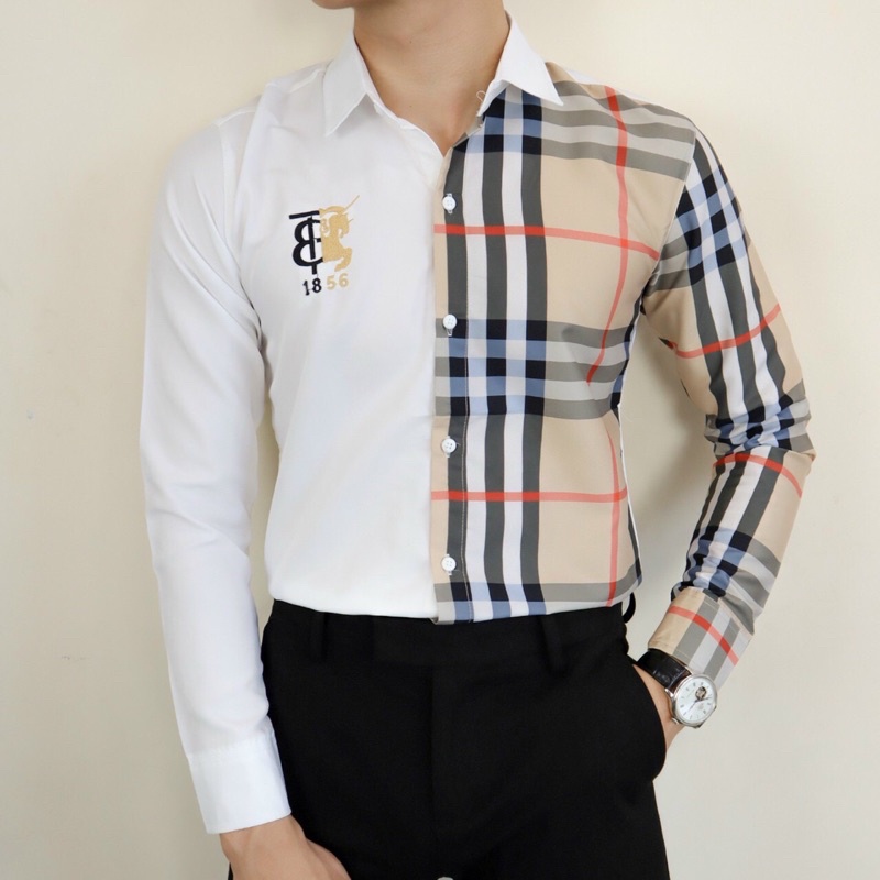 Áo sơ mi 3D nam nữ cặp đôi chất liệu kate lụa HOẠ TIẾT CARO