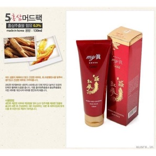 Sữa rửa mặt sâm đỏ My Gold - Trắng da ngăn ngừa mụn