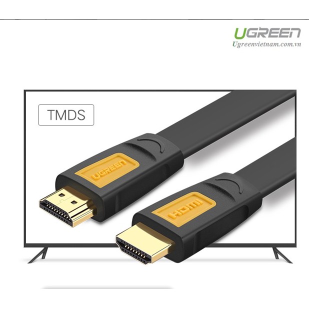 Cáp HDMI sợi dẹt hỗ trợ 4Kx2K chính hãng Ugreen HD101 cao cấp