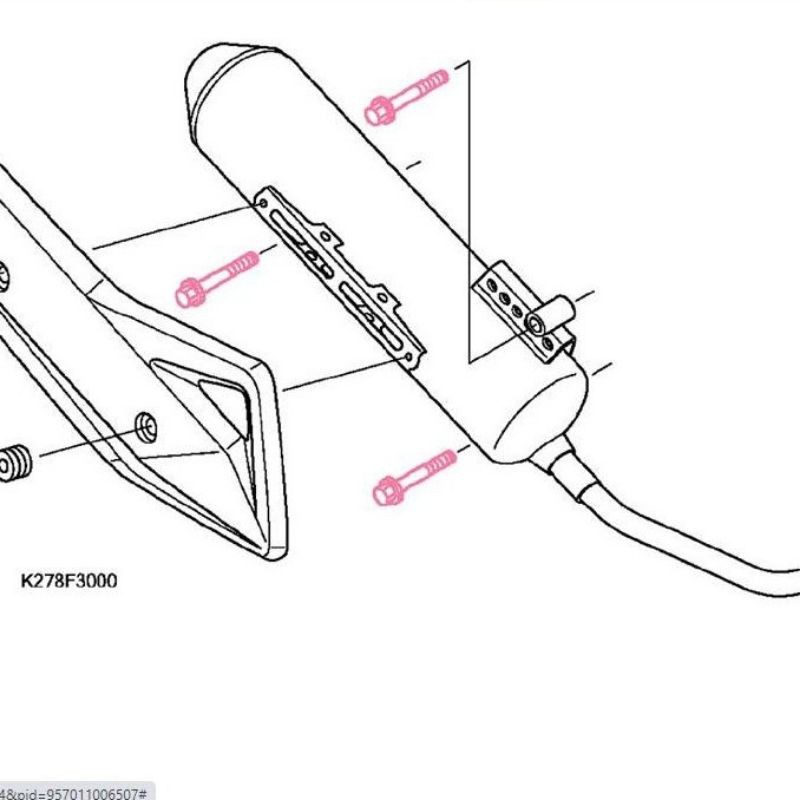 Ốc bắt treo pô Honda Vario 150 Air Blade 125 150 Click 125 150 Sh việt 125 150  Chính Hãng