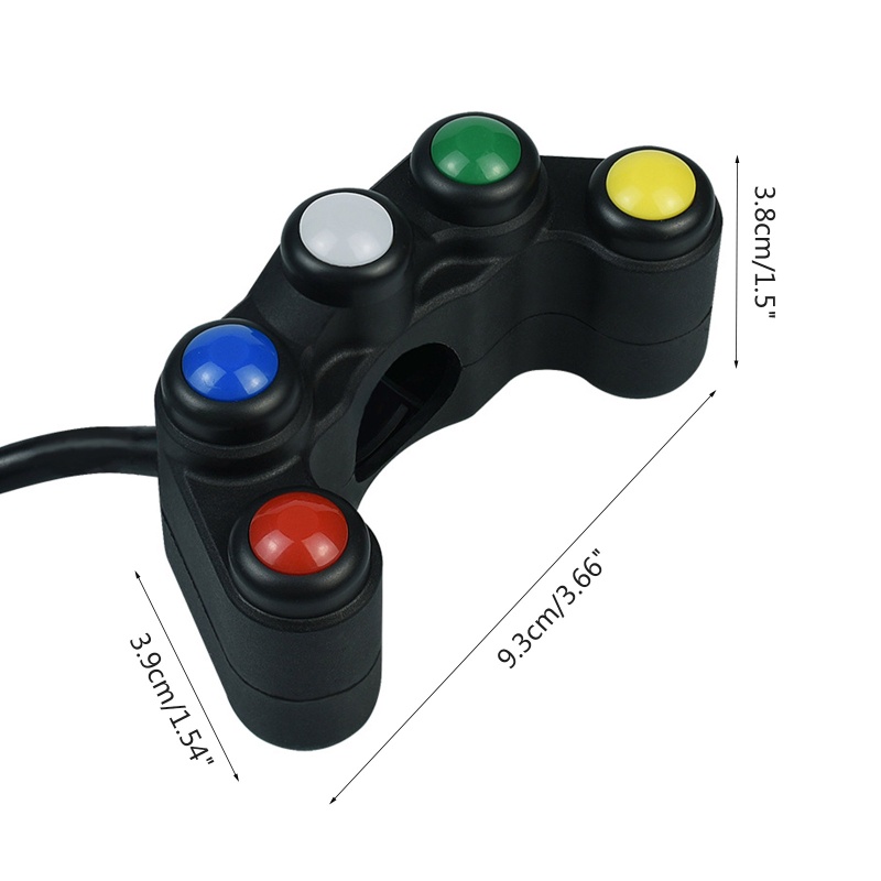 Công Tắc Đèn Pha / Xi Nhan 7 / 8 &quot;22mm Bằng Nhôm Gắn Tay Lái Xe Máy