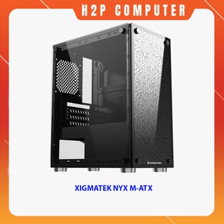 Vỏ case xigmatek nyx - m-atx, 2 side tempered glass new chính hãng mai hoàng
