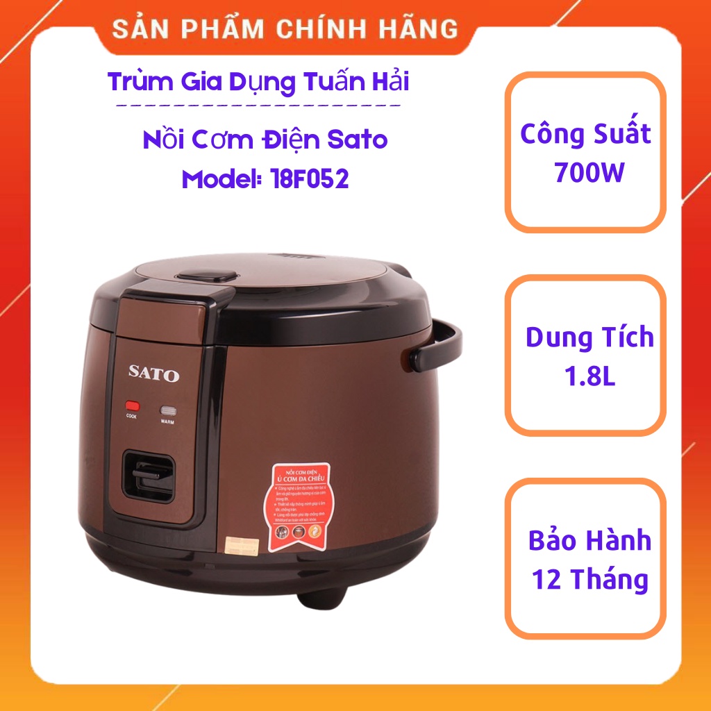 Nồi Cơm Điện SATO 18F052 1.8L