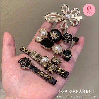 Set 5c kẹp tóc đính đá Hàn Quốc sang chảnh