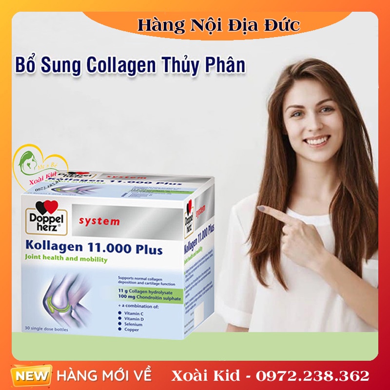 [Hàng nội địa Đức] Kollagen 11000 Plus của Đức giúp hỗ trợ xương khớp
