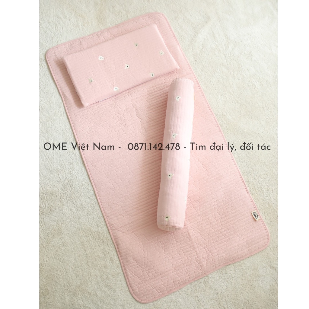 Lót chống thấm chần ngang bảo vệ nệm cũi OME cao cấp