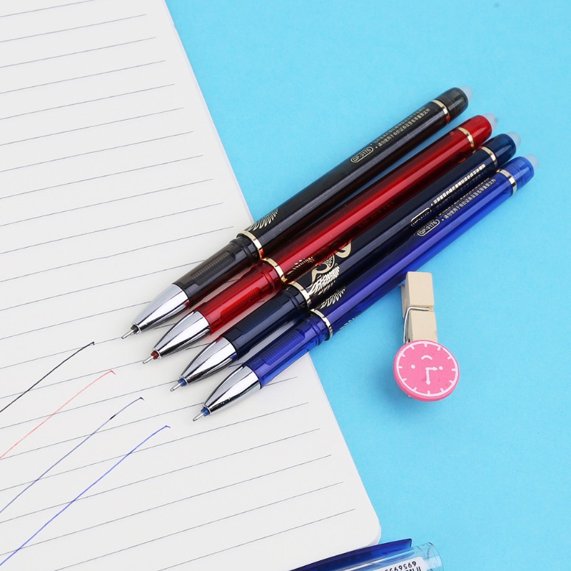 love* 0.38mm Erasable Gel Pen With Blue Red Black Refills School Office Stationery