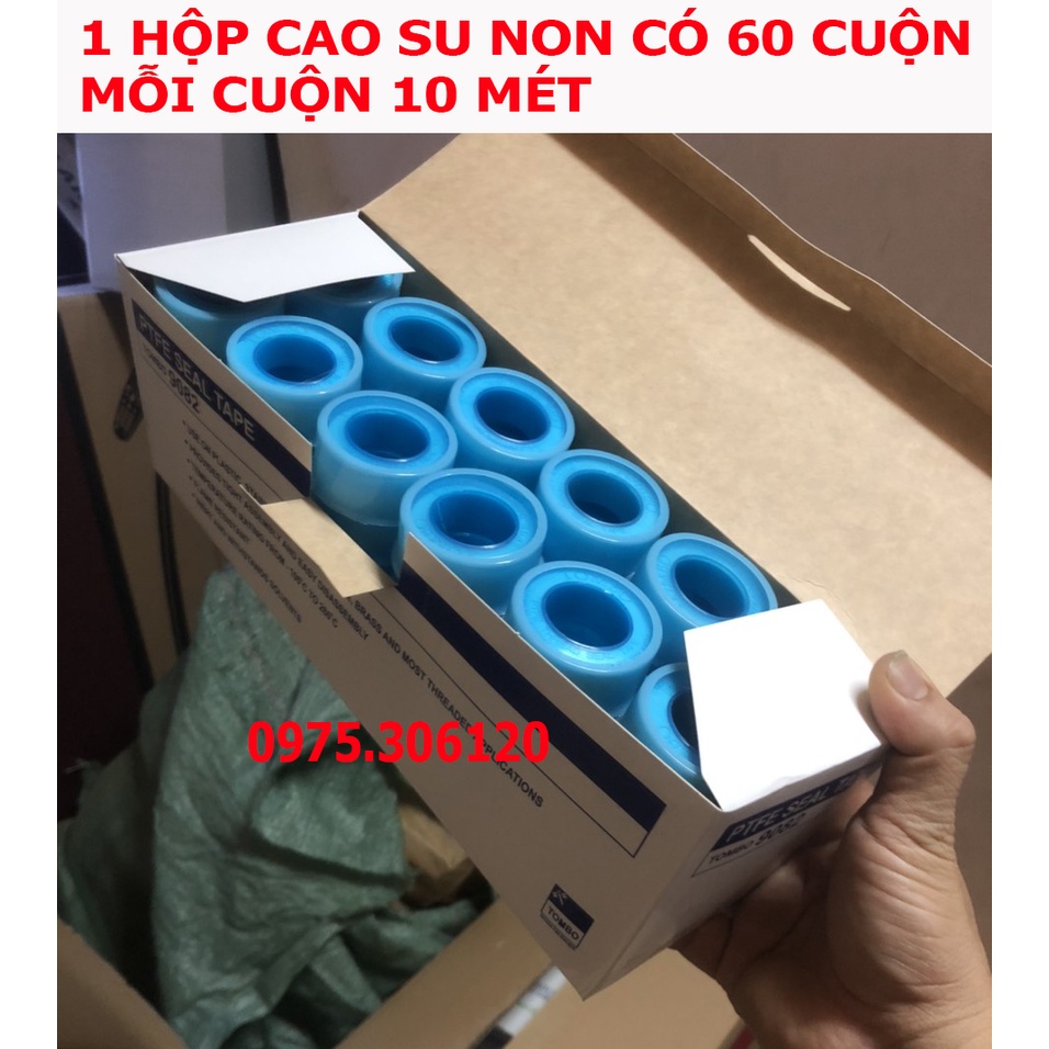 1 THÙNG 720 cuộn Băng Keo Lụa Cao Su Non BĂNG TAN Dùng Cuốn Ống Nước dây cấp nước các ron KEO DAI CHẮC