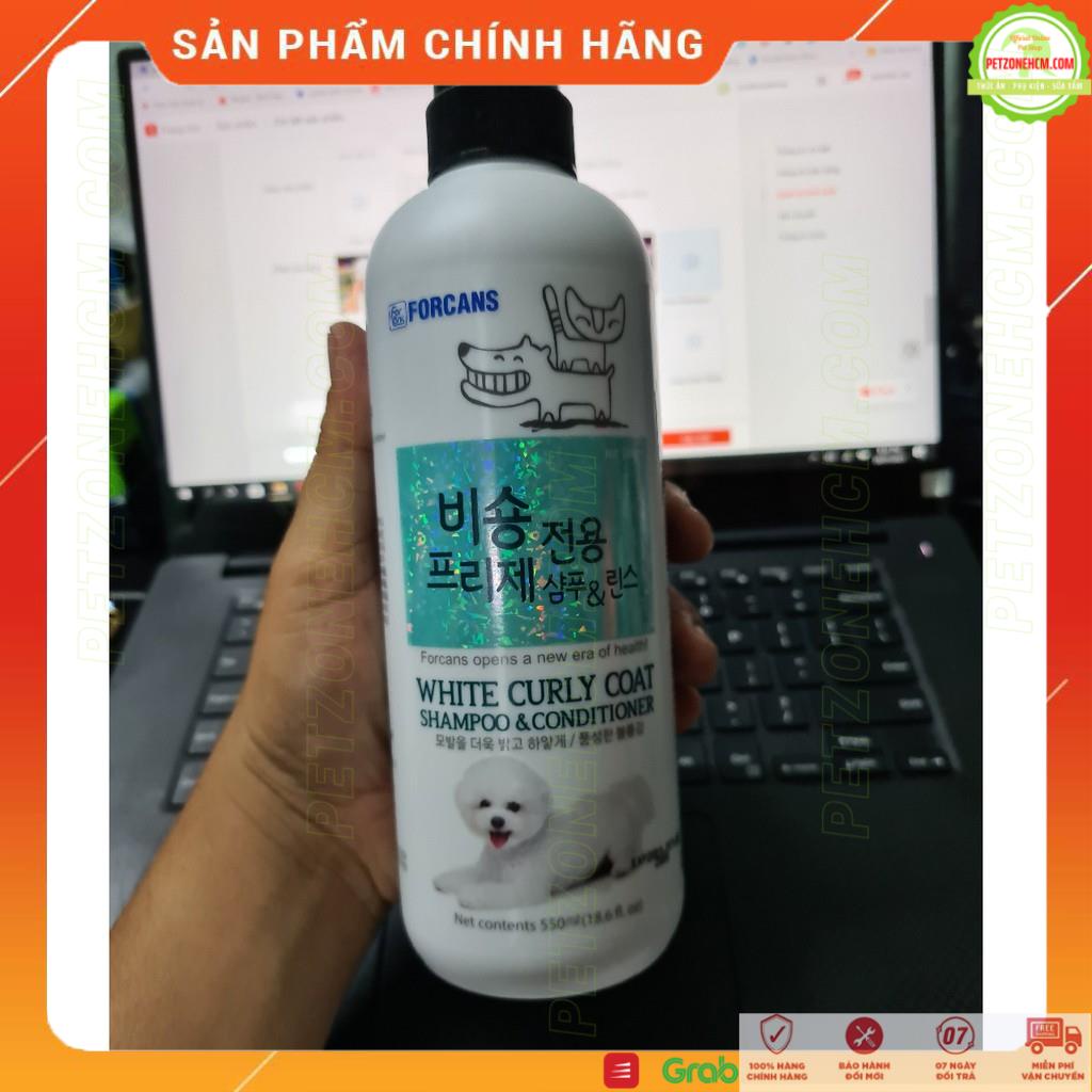 Sữa tắm Hàn Quốc Forcans Forbis cho chó 💥 FREESHIP 💥 sữa tắm chó lông trắng,lông xoăn,chó lớn,chó con,chiết xuất nha đam