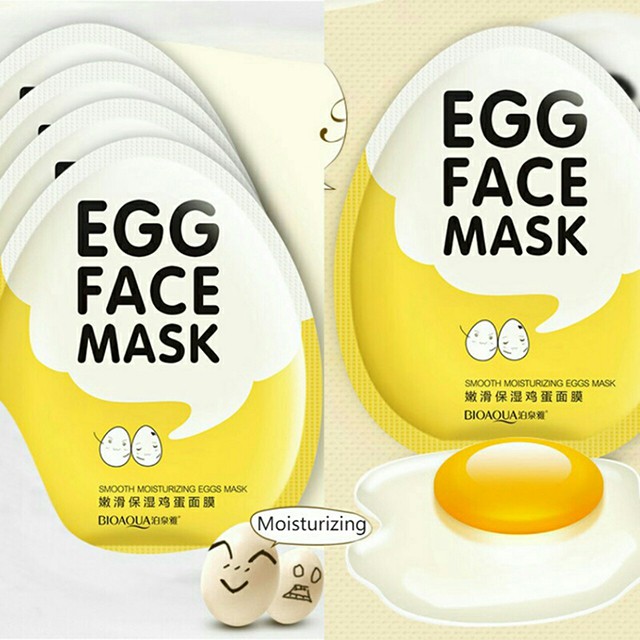 Mặt nạ dưỡng da trứng BIOAQUA EGG FACE MASK | BigBuy360 - bigbuy360.vn