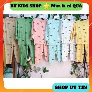 Bộ dài tay lưng thấp cotton thun lạnh Peekaboo cho bé 9-17kg