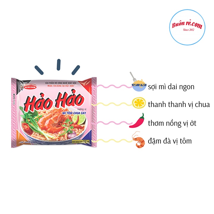 Mì Hảo Hảo tôm chua cay ACECOOK - Mì ăn liền của mọi nhà 01389