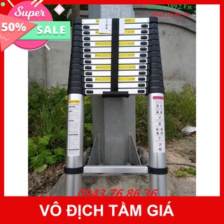 [Sale Giảm Giá] Thang Nhôm Rút Đơn 3.8M